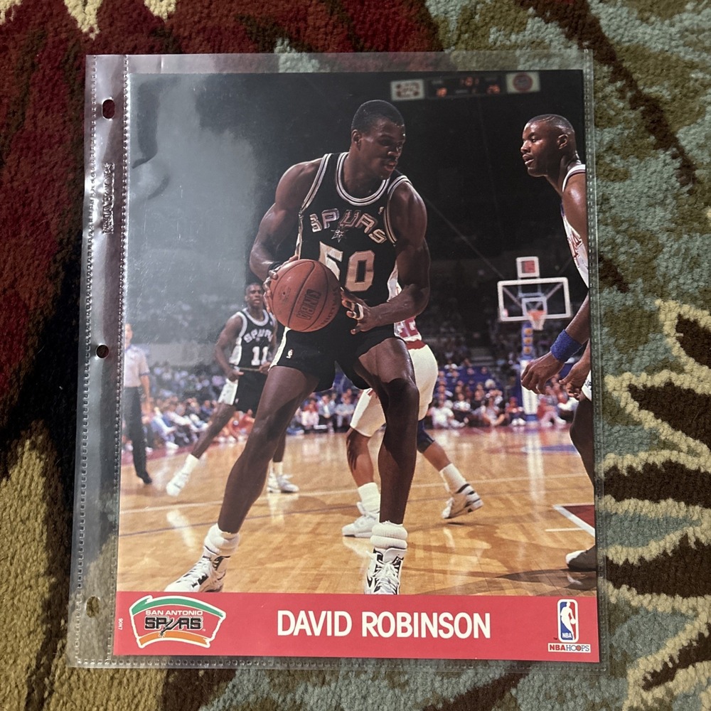 1991 NBA Hoops Team Sets Action Photos Sealed 8x10 David Robinson‎